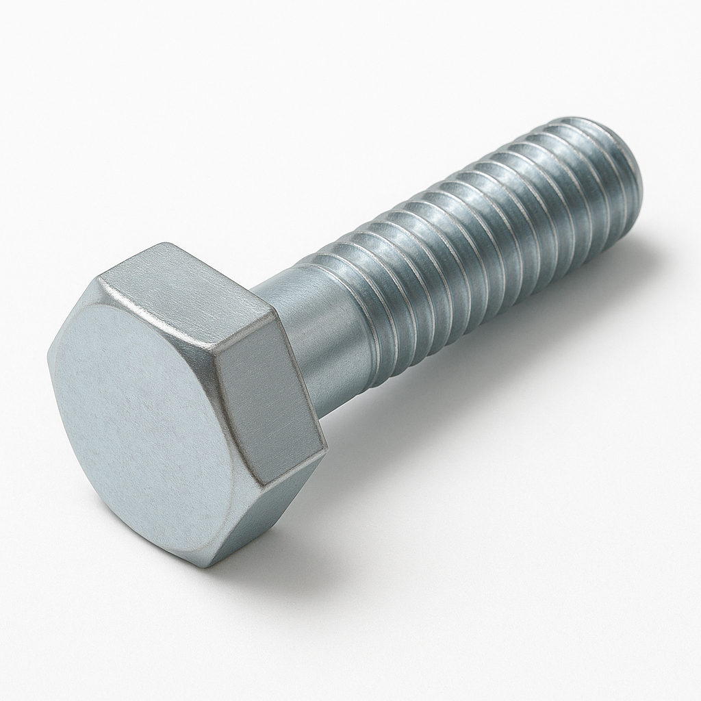 Boulon à tête hexagonale — Finition zinc